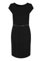 Betty & Co Damen Etuikleid mit Gürtel 44, Schwarz