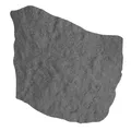 Trittstein 3 Stück, Gartenplatte in Steinoptik, Gehwegplatte, Beetplatte, Laufplatte aus Gummi, 42x53x2,3 cm