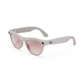 Meta Ray-Ban Smart-Brille, Glänzendes Chalky Grey/Zimtrosa, Regular, Unisex-Erwachsene, Klassisch, Polarisiert, UV-Schutz, Vollrand