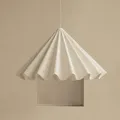 Pendelleuchte Audo Copenhagen, Dancing, dimmbar, Weiß, für Wohnzimmer, Stoff / Textil - 37.5