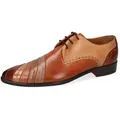 Melvin & Hamilton Toni 54 Leder-Derby Schuhe für Herren Schnürschuh Flache Absätze, Echtes Leder, Vegetabile Gerbung braun 41 EU