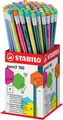 72 STABILO Bleistift pencil 160, mit Radierer, 72er Display