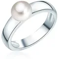 Valero Pearls Perlenring silber, aus Süßwasser-Zuchtperlen silberfarben 52