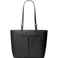 Michael Kors Jet Set Reise Mittelgroße Doppeltasche Tote Schwarz