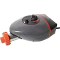 MAUK® Pool / Schwimmbad Heizer Heat Drop® elektrische Poolheizung bis 40 °C - 6-8 °C/Std | 3000 Watt + Fehlerstromschutzschalter & Thermostat - Grau/Rot