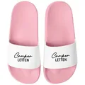 MoonWorks Badeschlappen Camperletten Camping Gadget Urlaub Badelatschen Unisex Badesandale rosa 45 EU