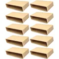 cyclingcolors 10x Einsteck-Lattenhalter 53 x 8 mm Kunststoff für Lattenrost Holzrahmen Bett Endkappen Befestigung zum Einfräsen, beige