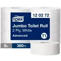 Tork Jumbo Toilettenpapier T1 Advanced, 2-lagig, weiß 120272 , 1 Paket = 6 Rollen à 360 Meter