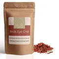 JKR Spices Birdseye Schoten ganz 500g, sehr scharf 100.000 Scoville, ganze Chilis für Curry Chili con Carne Saucen Marinaden, zum Würzen Kochen BBQ Grill, im Aromabeutel