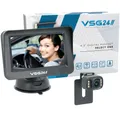 4,3“ Funk Rückfahrsystem für PKW RVS Kamera Set 600TV Nachtsicht, 120° 12V IP68