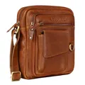 STILORD Ryan Crossbody Tasche Herren Leder Kleine Herrentasche zum Umhängen Vintage Ledertasche 9,7 Zoll iPad Tasche Messenger Bag Umhängetasche Echtleder Farbe:Texas - braun