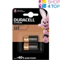 2x Duracell CR123 Lithium Batterien 3V DL123A 123A Kamera Blitz