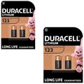 2x Duracell DL123 CR17345 CR123 123 Lithium Photo Batterie 3V im 2er Blister