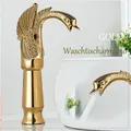 Hoch Waschtischarmatur Bad Wasserhahn Waschbecken Gold Einhebelmischer ArmaturDE
