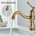 Antikes Messing Mischbatterie Wasserhahn Armatur Waschtischarmatur WaschbeckenDE