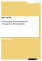 Pelin Gündüz | Lizenzierung als Instrument der strategischen Handelspolitik
