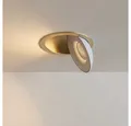 s.luce LED Deckenstrahler Santa Deep schwenkbar & dimmbar Gold/Weiß, Warmweiß