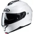 HJC C91N Solid Klapphelm, weiss, Größe 2XL für Männer