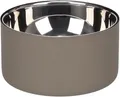 hundenapf - Xara Taupe Edelstahlnapf - Rutschfester Premium Futternapf - 700ml