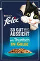 FELIX 26er Pack So gut wie es aussieht Katzenfutter Thunfisch Nassfutter 26x85g