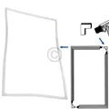 Türdichtung Set universal 2000x1000mm zum Einschrauben in Kühlschrank