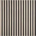 Homestyle4u Akustikpaneel Holz 60x60 cm Grau Wandpaneele Paneele 2660