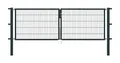 Alberts 650346 Doppeltor Flexo mit Zubehör | verschiedene Breiten und Höhen | anthrazit | Breite 300 cm | Höhe 100 cm