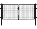 Stabgitter-Doppeltor ALBERTS Flexo Typ 6/5/6 300 x 100 cm inkl. Pfosten 8 x 8 cm