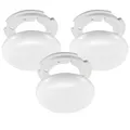 3 Stück Abzweigdose Weiß 100 mm Superflach – Abdeckdose/Verteilerdose Elektroinstallation Baldachin Verteilerbaldachin Light Cover Enddeckel Rohrdeckel Höhe 1,5 cm - Lampen-Anschlussdose