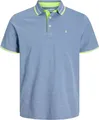 JACK & JONES Herren + Fit Polo Shirt Kurzarm Pique Hemd JJEPAULOS Big Size Größe: 6XL