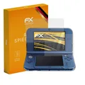 atFoliX 3x Displayfolie für Nintendo New 3DS XL 2015 Schutzfolie matt&stoßfest