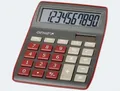 Genie 840 DR, Desktop, Display-Rechner, 10 Ziffern, Display klappbar, Batterie/Solar, Rot