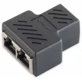 S-impuls Rj-45 Splitter, Cat.6, Stp, Pvc, Schwarz