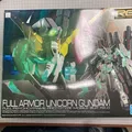 Bandai Mobile Suit Gundam UC 1/144 RG RX-0 Full Armor Unicorn Gundam Model kit