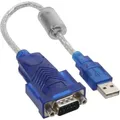 INLINE USB zu Seriell Adapterkabel Premium, Stecker A an 9pol Sub D Stecker