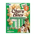 INABA Churu Bites echtem Fleisch, Hundeleckerli ohne Getreide, ohne Zucker, Keine Nebenerzeugnisse, Weiche Leckerlis für kleine Hunde & Seniorhunde in kleinen Häppchen, Huhn Thunfisch 96 g (1er Pack)