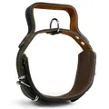 Hundehalsband mit Griff, Dickes qualitativ hochwertiges Leder 65cm x 60mm Erziehungshalsband Robustes taktisches Halsband bis zu 12cm verstellbar weich gepolstert