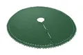 wometo Baumteppich Weihnachtsbaumdecke / Baumunterlage mit Knöpfen & Satin-Schleifen, Rund, OEKO-TEX®, Tannenbaum-Decke mit Knöpfen & Satin-Schleifen