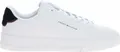 Tommy Hilfiger TH Court LTH Detail Herrenschuhe sportlicher Schnürer Weiß, Schuhgröße:44 EU