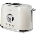 BiKitchen Toaster BiKitchen nostalgia 200 Toaster Cremeweiß (glänzend), 800.00 W weiß