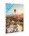 PHOTOLINI Bilderrahmen für Puzzle, Puzzlerahmen mit Acrylglas zum Aufhängen, für 1 Bilder (1 Einzelrahmen), 500-1.000 Teile im Endformat 50x70 cm