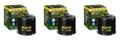 3x Hiflo Racing Ölfilter HF204RC HIFLO Hiflofiltro