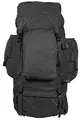 Mil-Tec Recom Rucksack (88L) • Großer Bundeswehr Rucksack mit Alurahmen • Wasserabweisender Wanderrucksack • Trekkingrucksack mit Regenhülle • Reiserucksack für Expeditionen • Schwarz