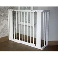 Schutzgitter Absperrgitter Türgitter Treppenschutzgitter V 117cm weiss - Weiß