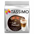 TASSIMO Latte Macchiato Baileys Kaffee Liköraroma Milchkaffee 8 KAPSELN T-Disc