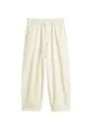 Marc OߴPolo Denim Damen Barrel-Hose mit Elastikbund Cropped, Cremefarben (Creamy White), L