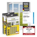 EASYmaxx Insect Protect Fliegengitter Fenster mit Magnetbefestigung | zuschneidbares Moskitonetz | Insektenschutz Fenster bis 110 x 130 cm | Mückenschutz Magnet - leichte Montage [2 Stück]