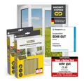 EASYmaxx Insektenschutz-Fensterrahmen Insektenschutzgitter 110 x 130 cm mit Magnetbefestigung,  2er Set, (2-St), Schutz gegen Mücken, Fliegen, Wespen etc. magnetisch leicht anbringbar