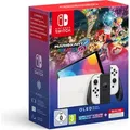 Switch Konsole OLED Weiß Mario Kart 8 Edition + 12 Monate / Mario Kart 8 (vorinst.) - Transparent