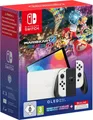 Nintendo Switch (OLED-Modell) Weiß Mario Kart 8 Deluxe Bundle (weiß, incl. Super Mario Kart 8 Deluxe, 12 Monate Switch Online Abo) (10014334)